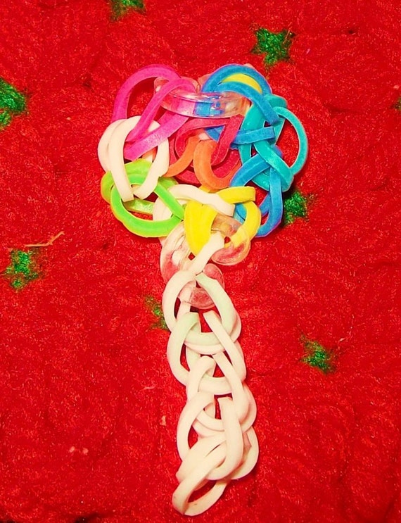 Items similar to Rainbow Loom Phone Charm / Lollipop Phone Charm / Backpack Charms on Etsy