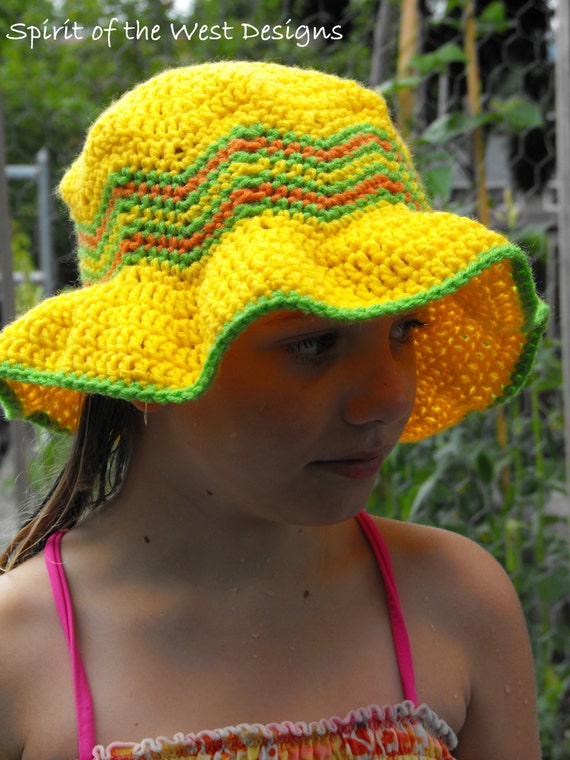 down crochet top pattern hat hat, basic hat Crochet Hat childs  sun toque,  hat, Pattern, spring