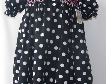 Smocked Monogram dress for girls toddlers,Smocked Dress, Monogram Dress, Smocked Monogram Birthday Dress FREE Personalization 3T,4T,5T