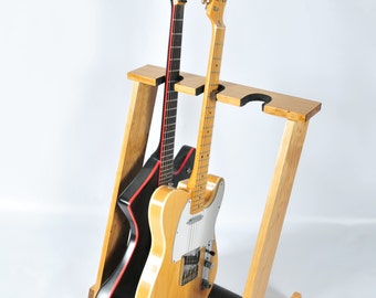 Wood guitar stand Etsy