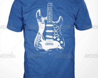 Stevie Ray Vaughan Guitar T-Shirt - srv tshirt, blues music tee shirt ...