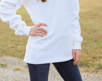 Monogrammed Quarter Zip Sweatshirt | Monogrammed Sweatshirt | Monogrammed Pullover Sweatshirt | Monogram Half Zip | Gift for Her