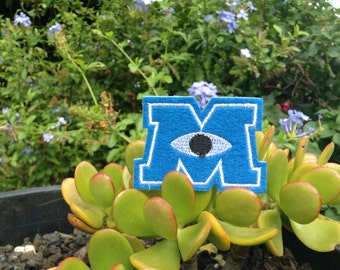 Iron on Sew on Patch: M eye