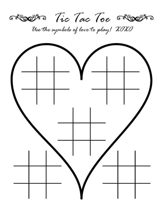 Printable Wedding Tic Tac Toe Printable Word Searches