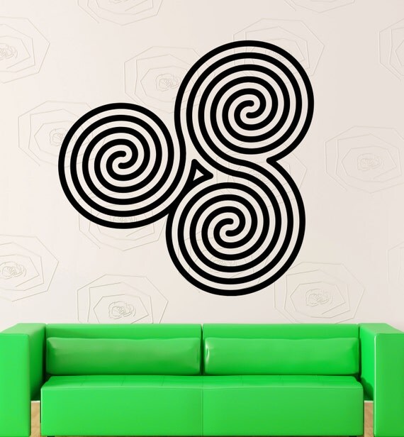 Items similar to Wall Sticker Vinyl Decal Optical Illusion Room Decor Modern Abstract (ig2260