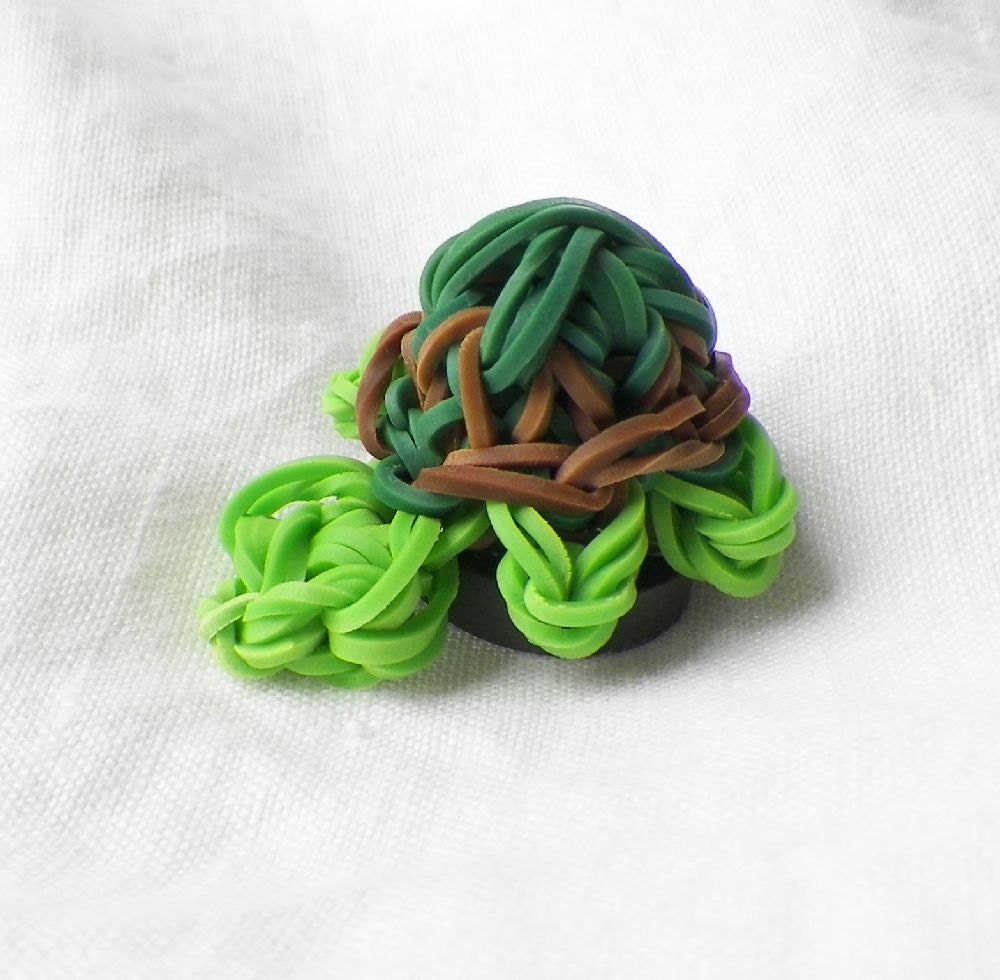 Rainbow Loom Turtle Plastic Rubber Band / Bands Dark