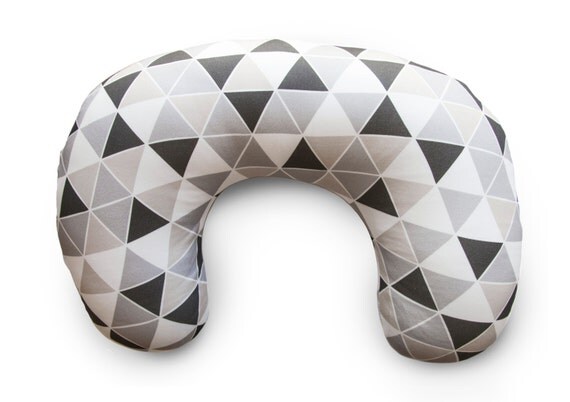 Gray Triangle Nursing Pillow Cover Organic Knit Baby By gray triangle nursing pillow cover organic knit baby by