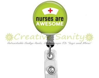 Retractable Badge Reels Stethoscope Id Tags and by CreativeSanity