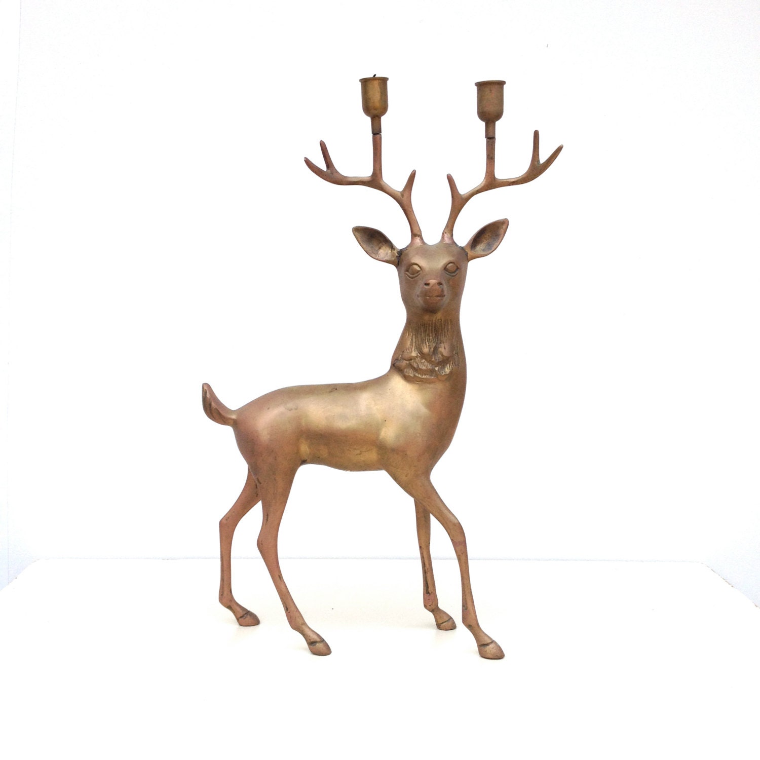 reindeer candle holder large candelabra rustic home decor reindeer candle holder large candelabra rustic home decor