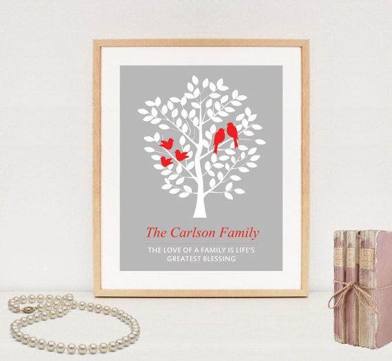 Personalized Family Tree wall art Digital Family Tree Print