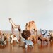 Vintage Set of 11 Handwork Animal Ornaments - West Germany