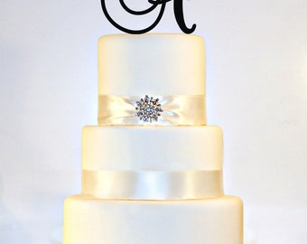 5" Monogram Wedding Cake Topper in ANY LETTER - A B C D E F G H I J K L M N O P Q R S T U V W X Y Z