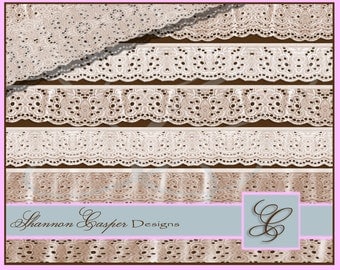 Cotton Lace Borders Trims~Digitally made