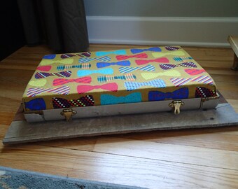 Re-purposed Vintage Suitcase Pet Bed