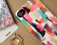 Accessories for iPhone 5/5s or 4/4s - abstract paint strokes RIO print iPhone case