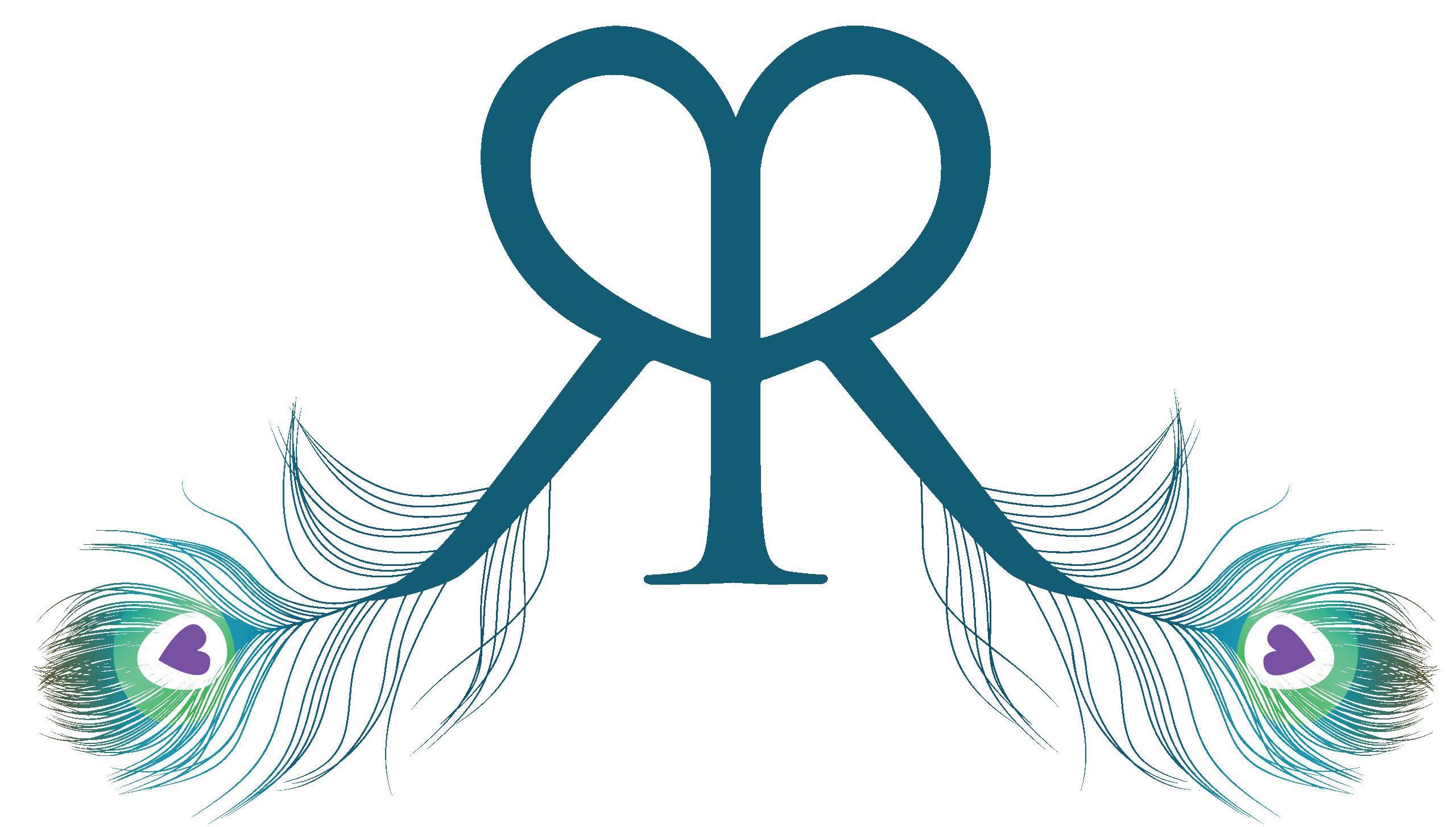 Download Customized monogram double R and peacock feathers ...