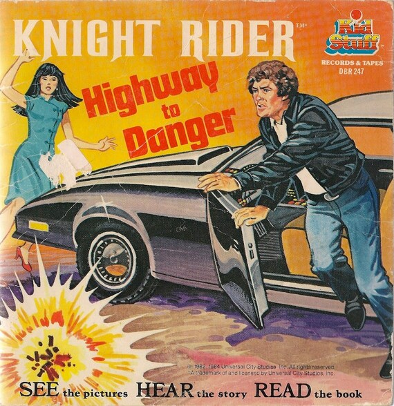 Vintage Kids Book Knight Rider Highway To Danger