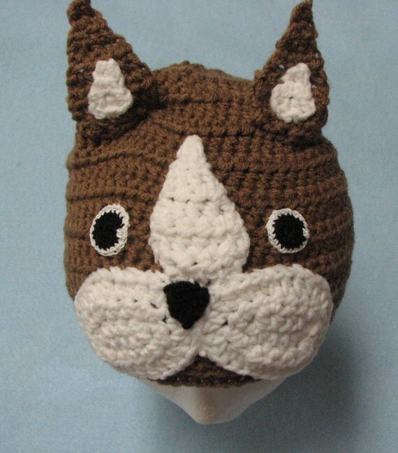 Boston Terrier Hat Crochet Pattern by DonnasCrochetDesigns ...