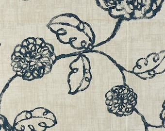 Blue adele valance navy adele valance blue floral valance blue tan valance
