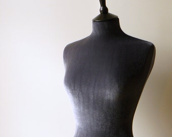 Mannequin Slip on Cover Luxury Velvet Dressform COVER ONLY - Grey