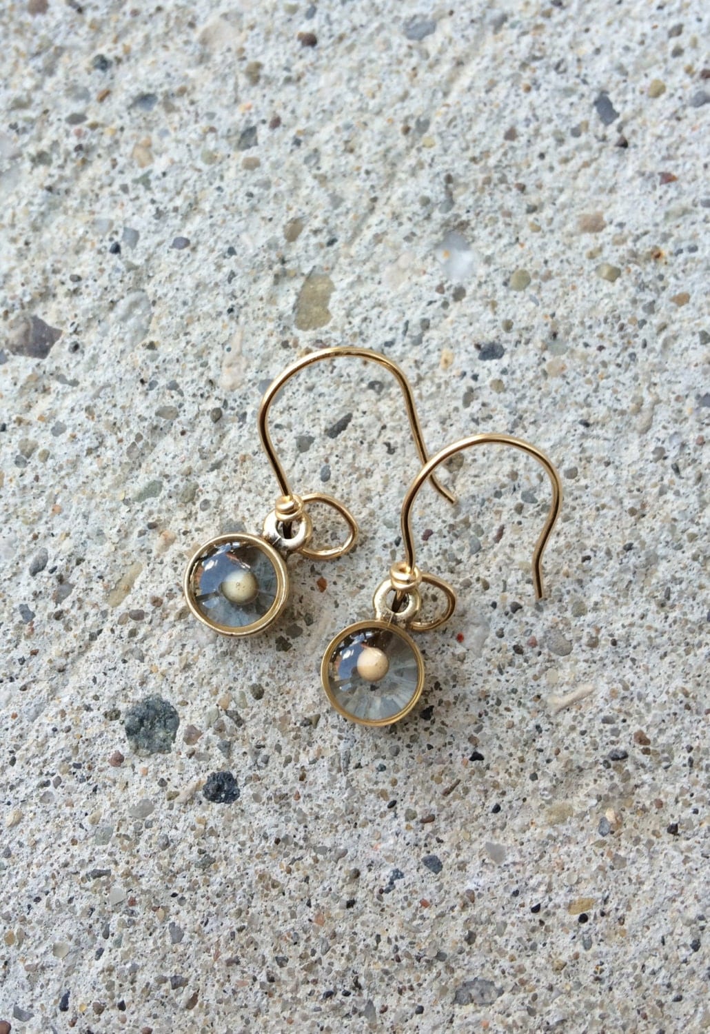 Mustard Seed Earrings Faith and Change Bronze and Gold