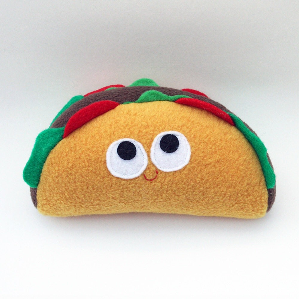 plush taco pillow