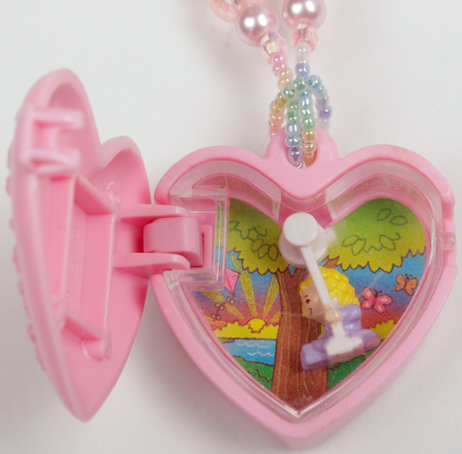 Vintage 1994 Polly Pocket Locket Necklace by GrungeMuffinDesigns