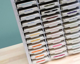 Ink Pad Storage Organizer for 48 Stampin' Up, etc (up to 4 inch wide pads)