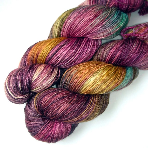 Silky 50/50 SW Merino and Silk Yarn Fruit Salad 435 yards