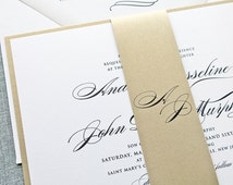 Multi layered wedding invitations