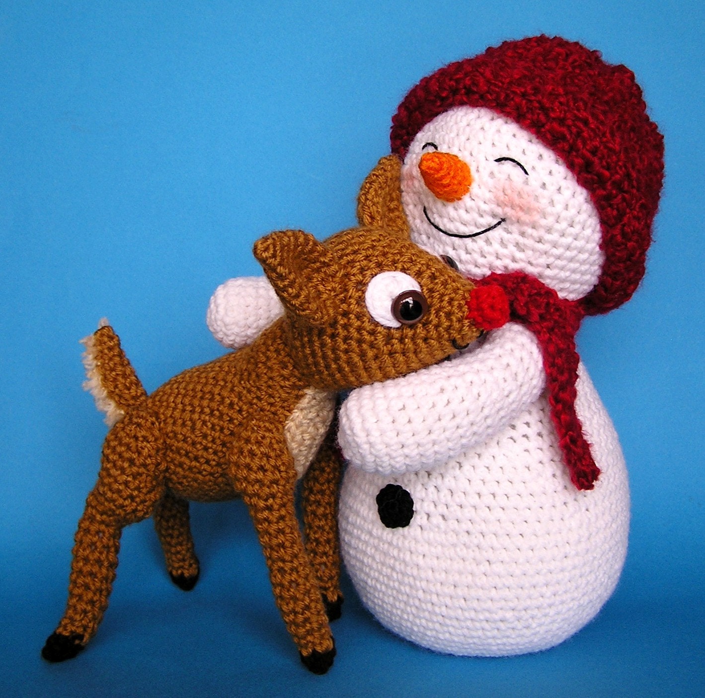 Crochet SNOWMAN and FAWN pattern