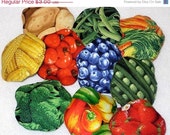 Christmas in July Sale PRETEND PLAY FELT Food Single Serving Fruits And Vegetables Il_170x135
