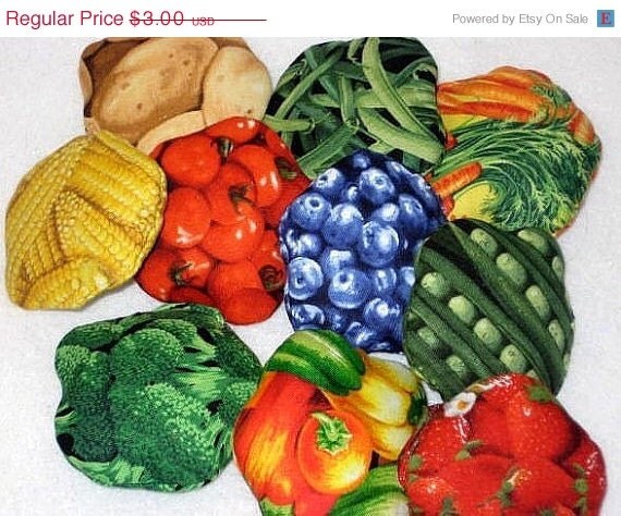 Christmas in July Sale PRETEND PLAY FELT Food Single Serving Fruits And Vegetables Il_570xn