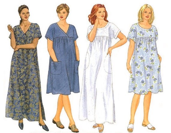 dress size patterns plus house Women's by Size Pattern Sewing MuuMuu patterns4you Comfy Dress