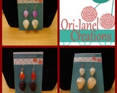 Faux Stone Style Bead Earrings