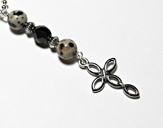 and cross  with Brown  Car  car  Charm Tone Black Spotted Silver  for Cross Cross charm Beads