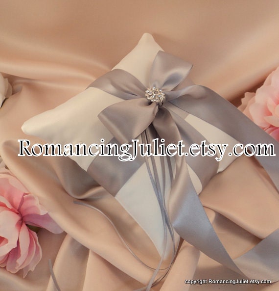 Romantic Satin Elite Ring Bearer Pillow...You Choose the