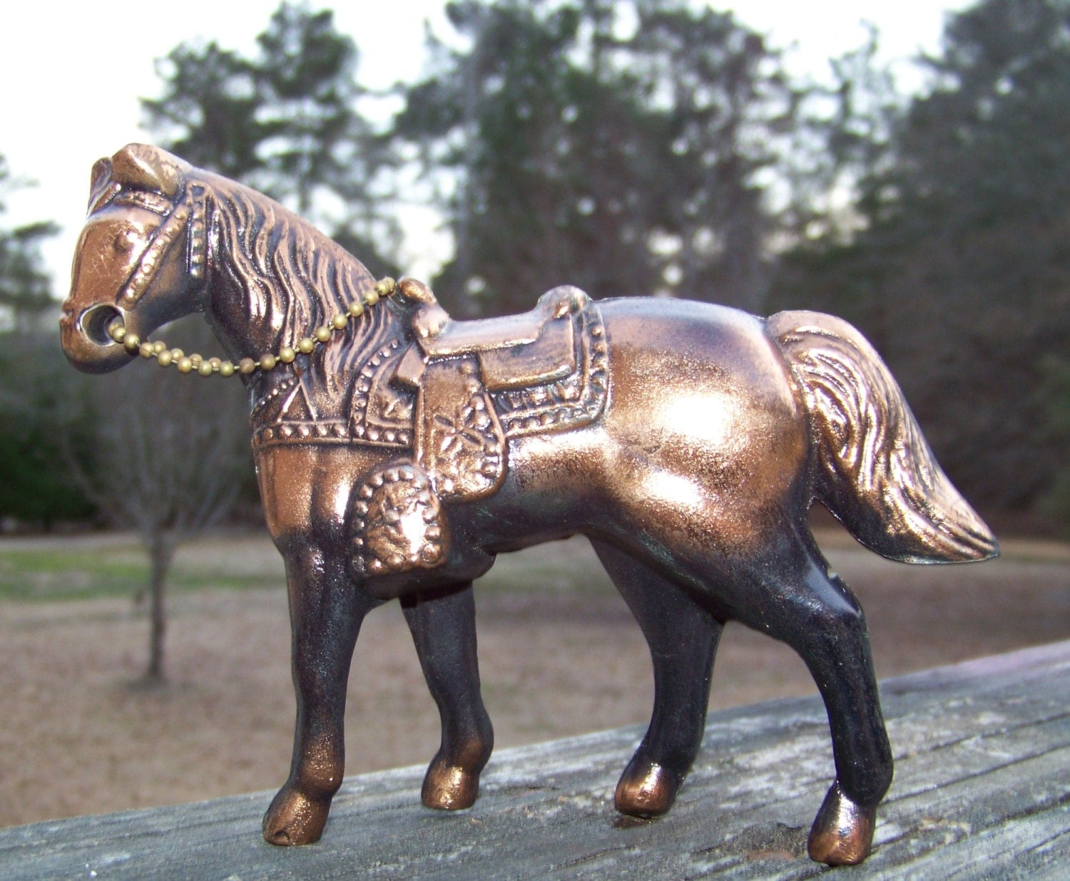 Vintage Copper Horse Figurine...Mid by AlloftheAbove on Etsy