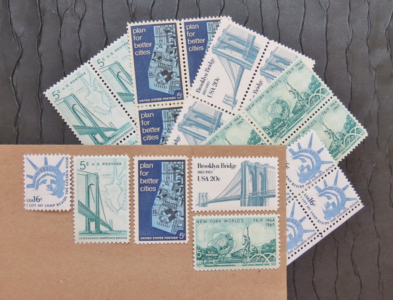 New York .. New York .. UNused Vintage Postage Stamps
