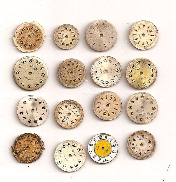 LOWEST PRICES on Etsy... 16 vintage watch faces... x-233
