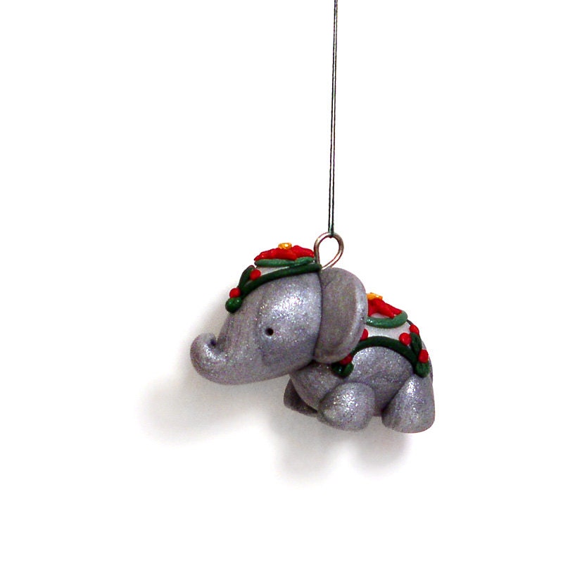 Elephant Christmas Tree Ornaments 