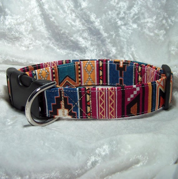 Southwest Designer Color Dog Collar or Cat Collar