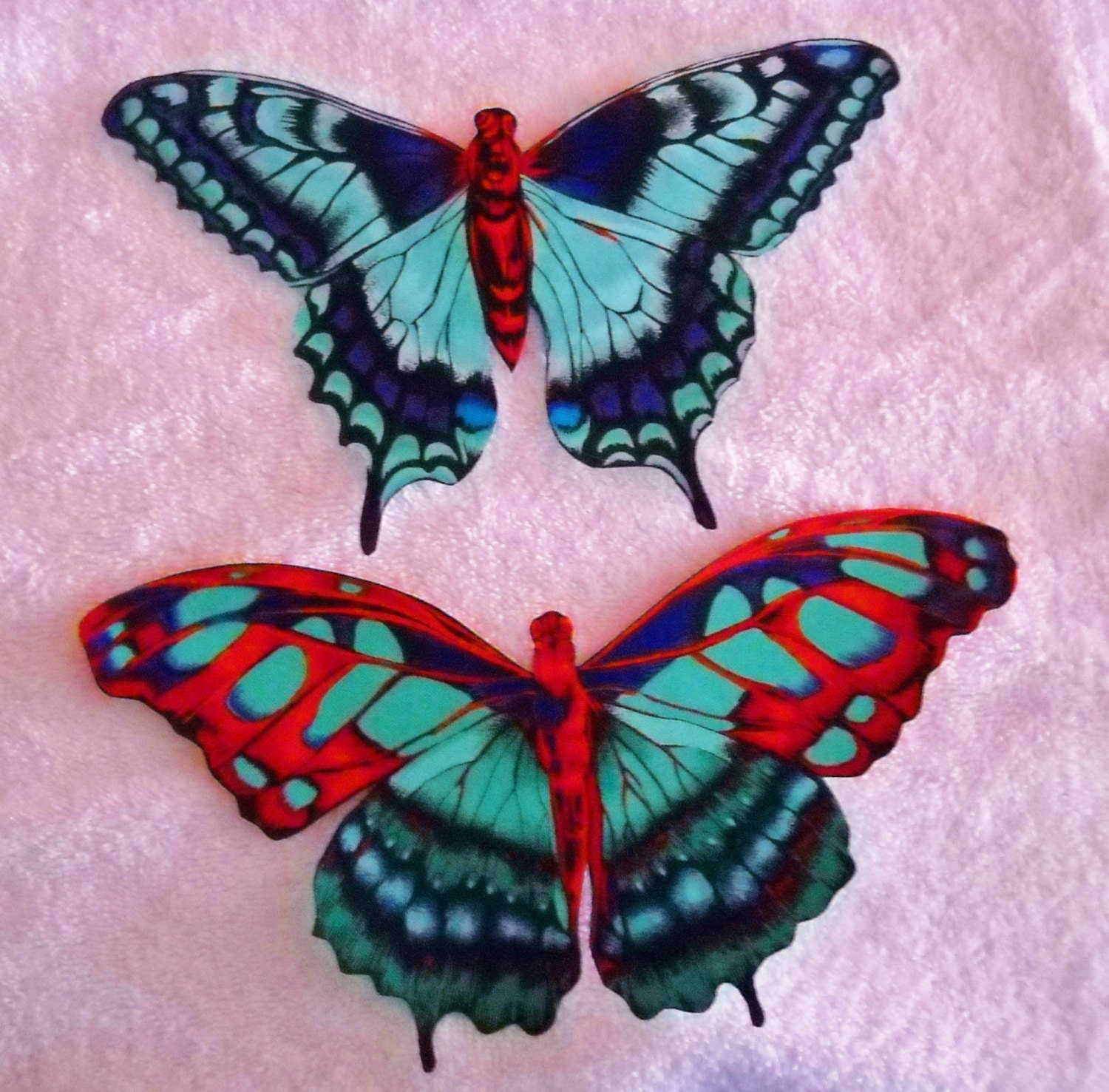 X Large BUTTERFLY fabric appliques 6 by jrsdesigns2009 on Etsy