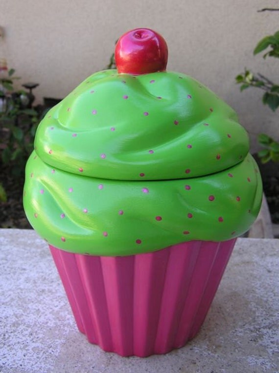 Neon Party Cupcake Jar