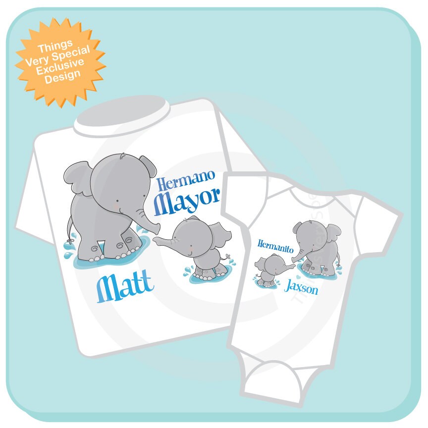 Spanish Big Brother Little Brother Set Of Two By ThingsVerySpecial