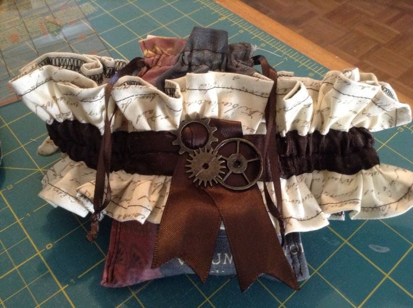 OOAK Steampunk Garter/Flask Belt by lovepoetrycorsets on Etsy