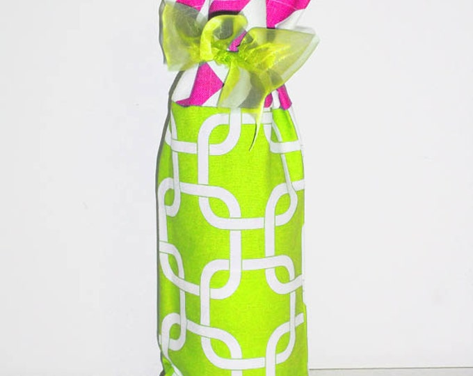 Wine Bag, Wine Sack, Wine Caddy, Baby Shower, Hostess Gift, Housewarming Gift, Party Favors