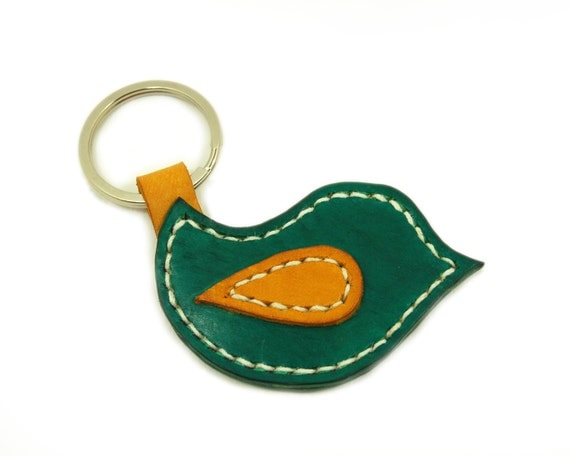 osprey leather keyring