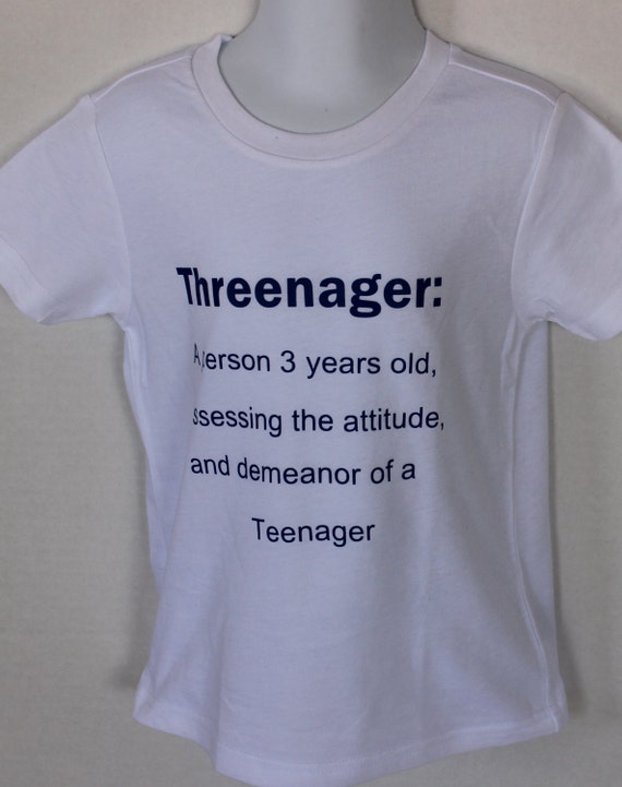 threenager t shirt