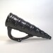 Dragon Horn Beer Mug Drinking Horn - Style -- in Satin Black Glaze